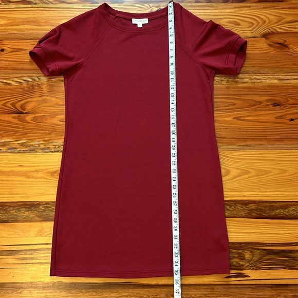 Burgundy Scoop Neck Dress - Picture 6 of 6